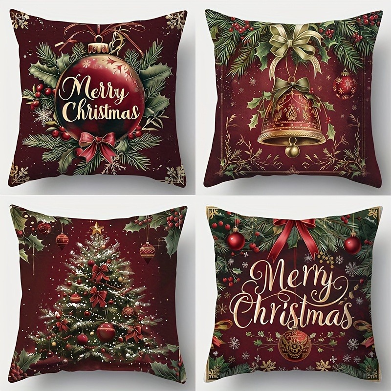 Home Textiles News - Taies d'oreiller de Noël festives :