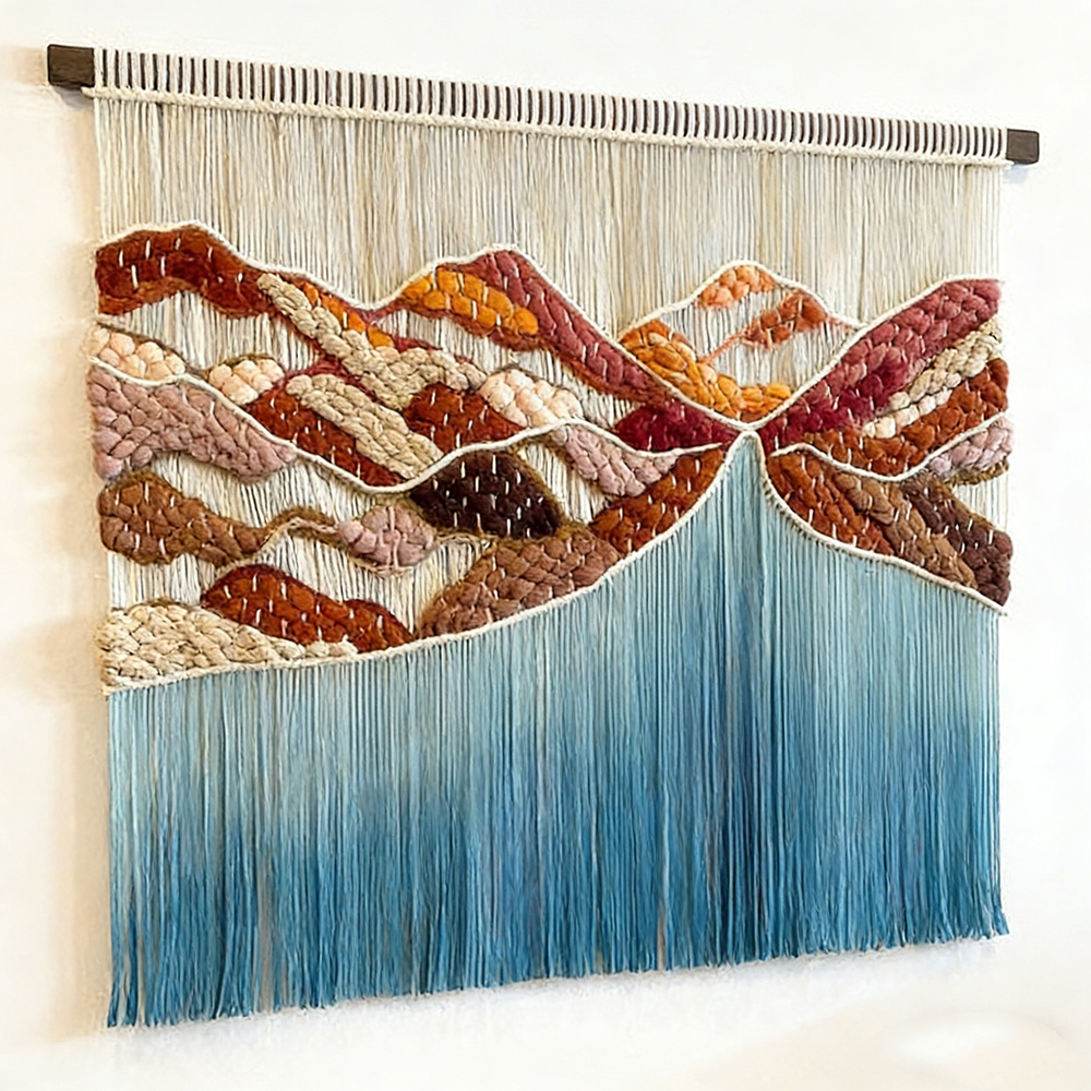 Home Textiles Factory - Décoration murale en macramé textile personnalisable,