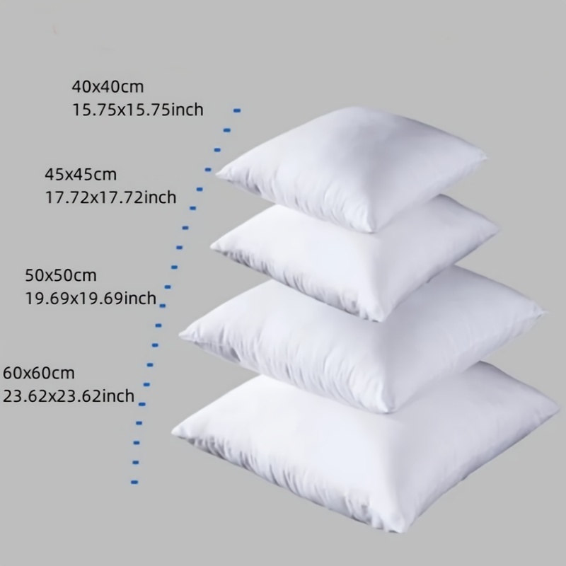 Pillow Insert 18X18 - Oreiller arrière à rebond blanc standard,