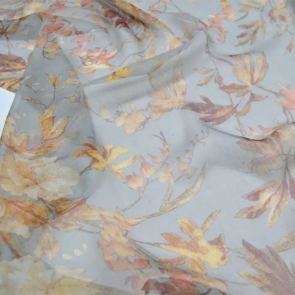 Vintage Home Textiles - Tissu en crêpe de soie et
