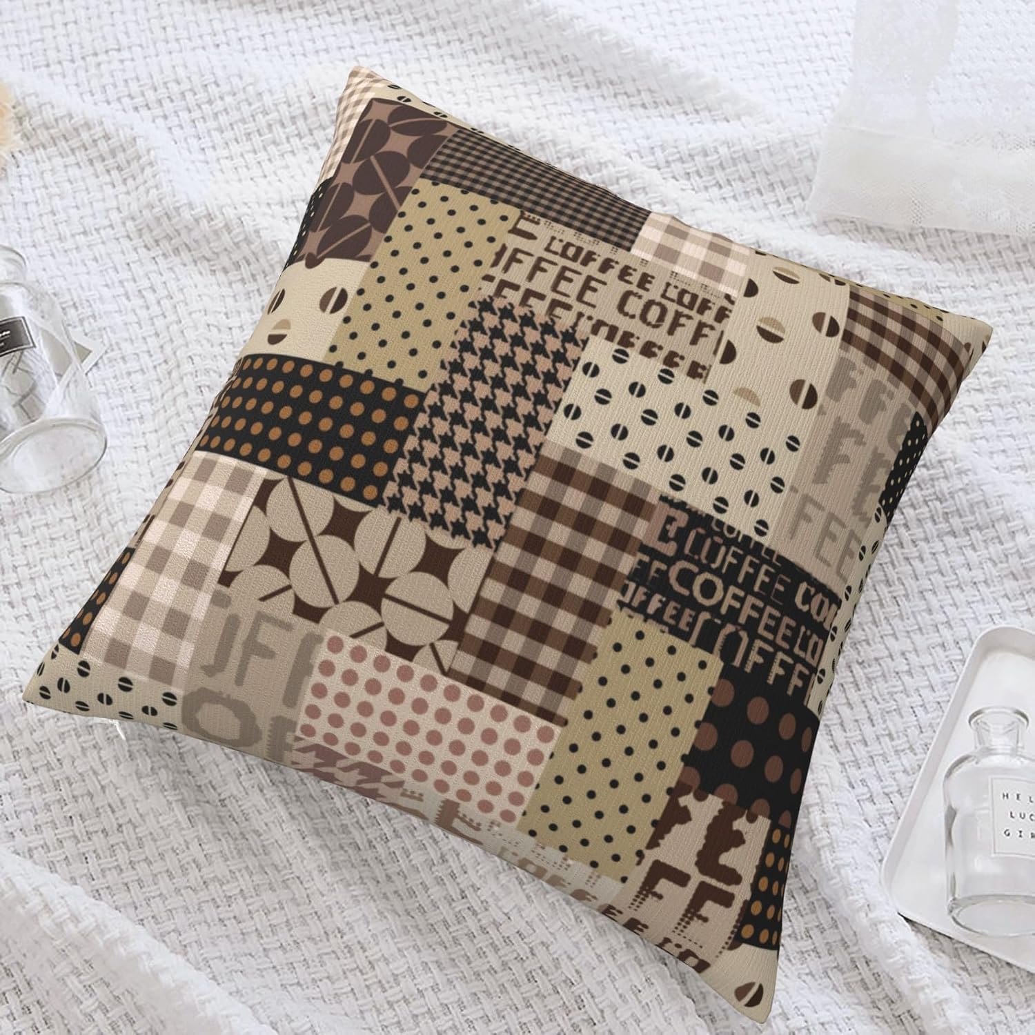 Pillow Insert 18X18 - Housse de coussin Coffee Time Vintage