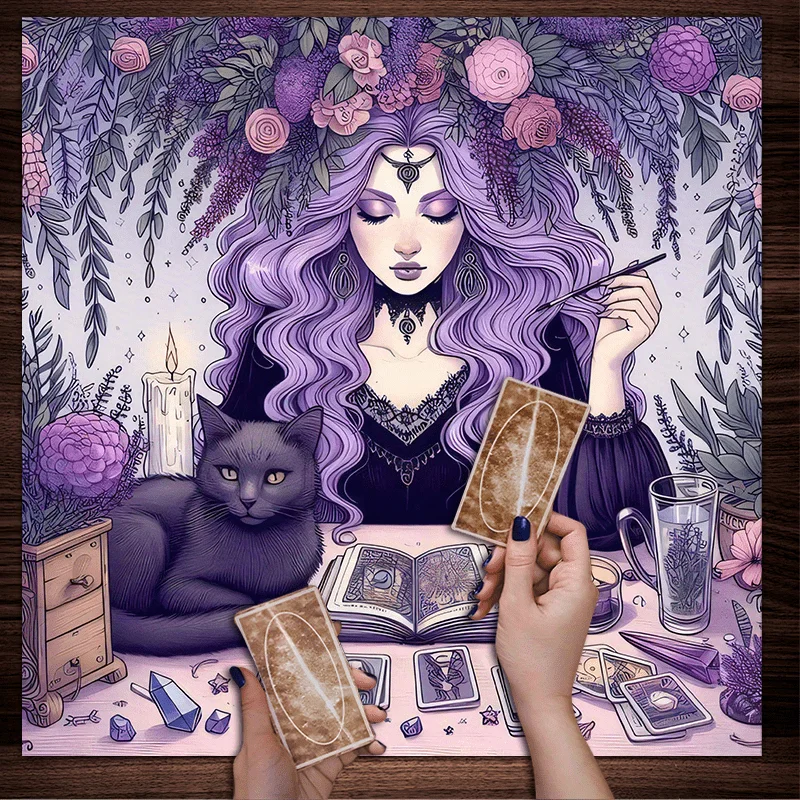 Home Textiles News - Nappe de sorcière glycine, Tarot de