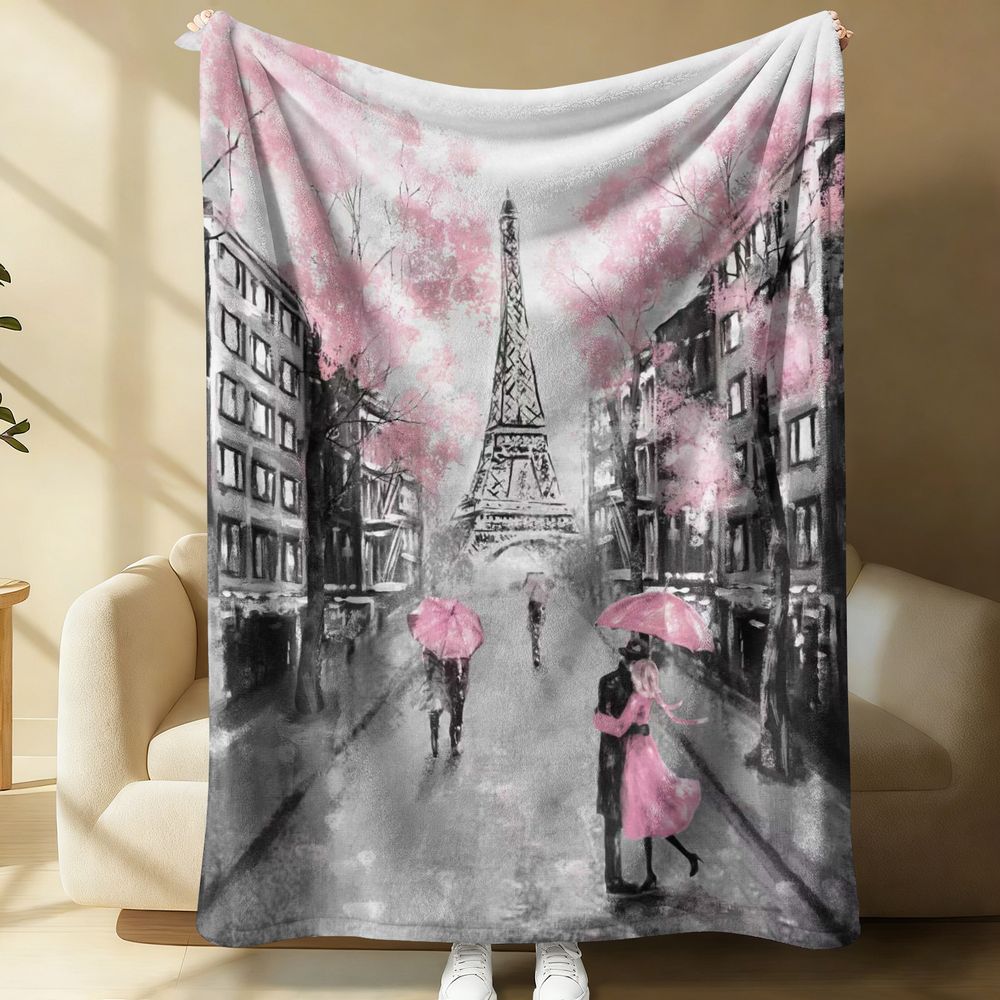 Home Textiles Paris - Couverture Polaire en Flanelle Romantique Jour