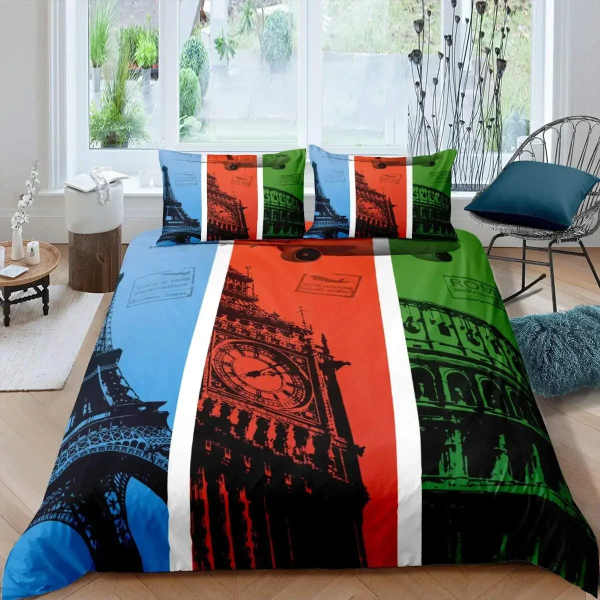 Home Textiles London - Litre téléphonique London, housse de couette