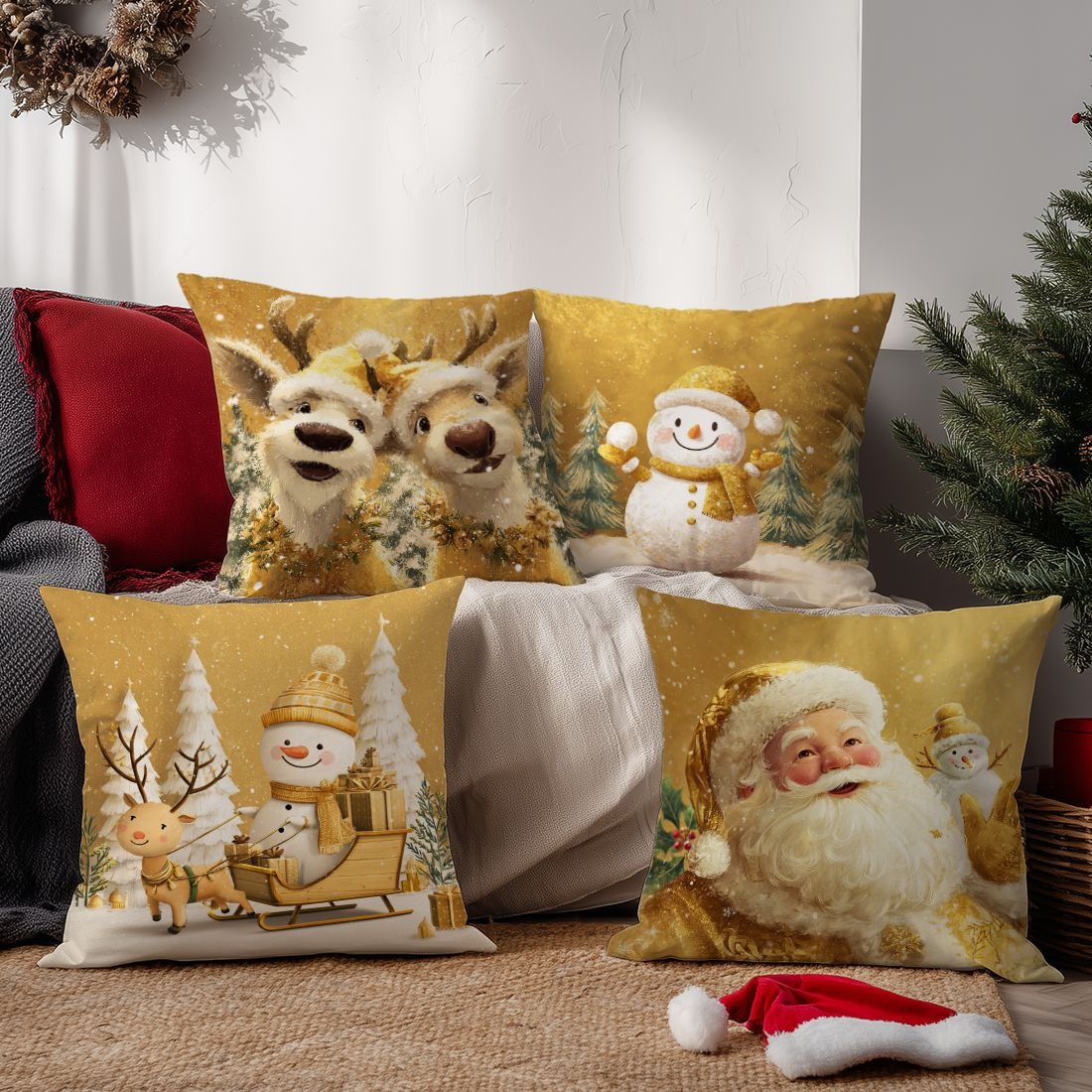 Taies d'oreiller de Noël festi - Home Textiles News avis et prix