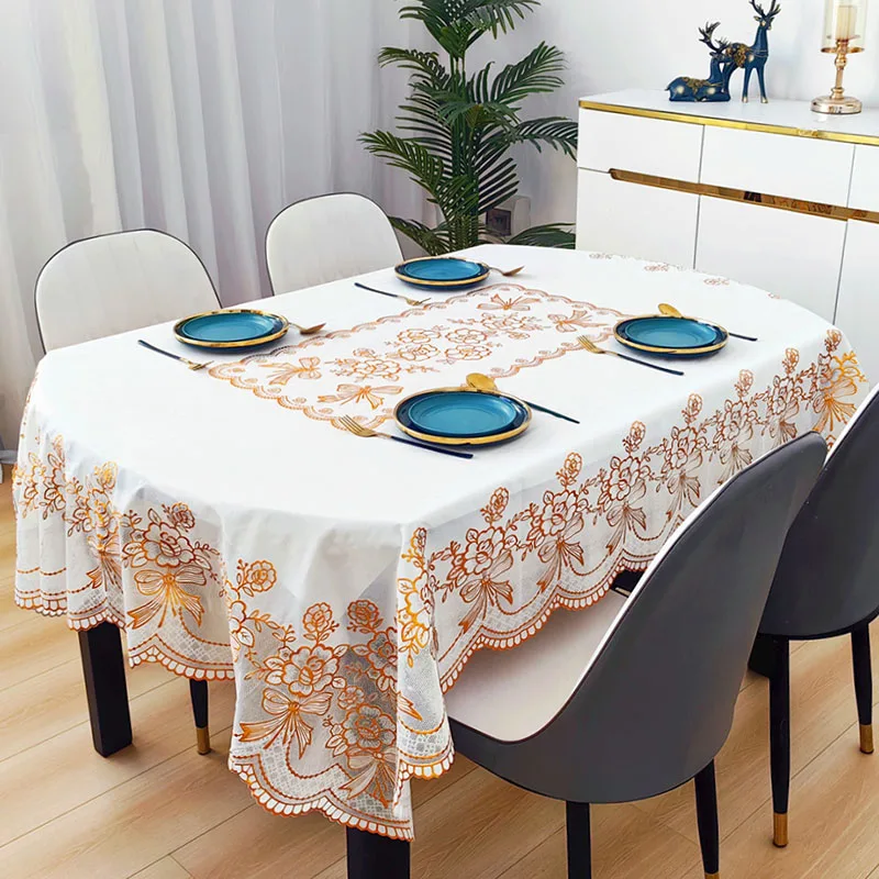 Nouvelle nappe ovale en PVC im - Home Textiles News avis et prix