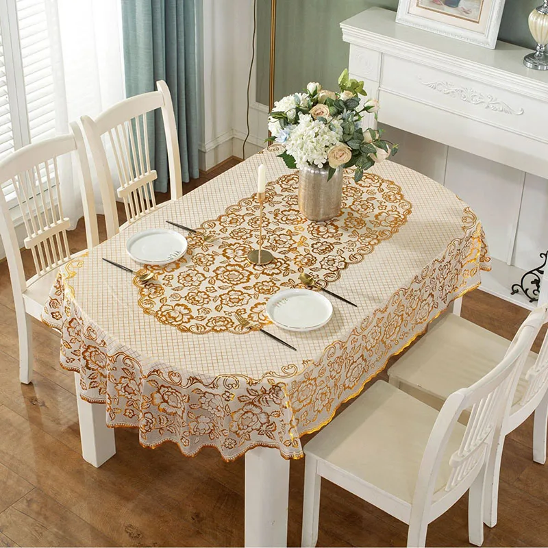Nouvelle nappe ovale en PVC im - Home Textiles News avis et prix