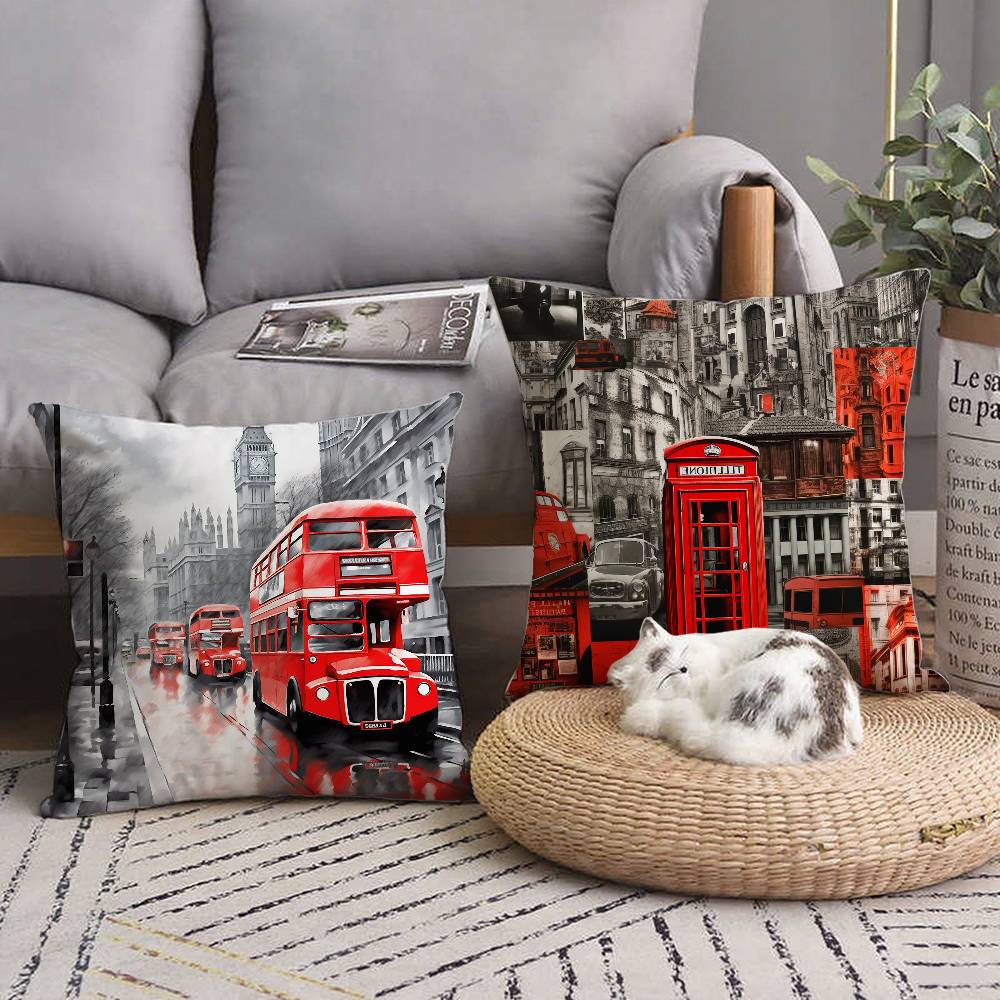 Taie d'oreiller imprimée Bus r - Home Textiles London avis et prix