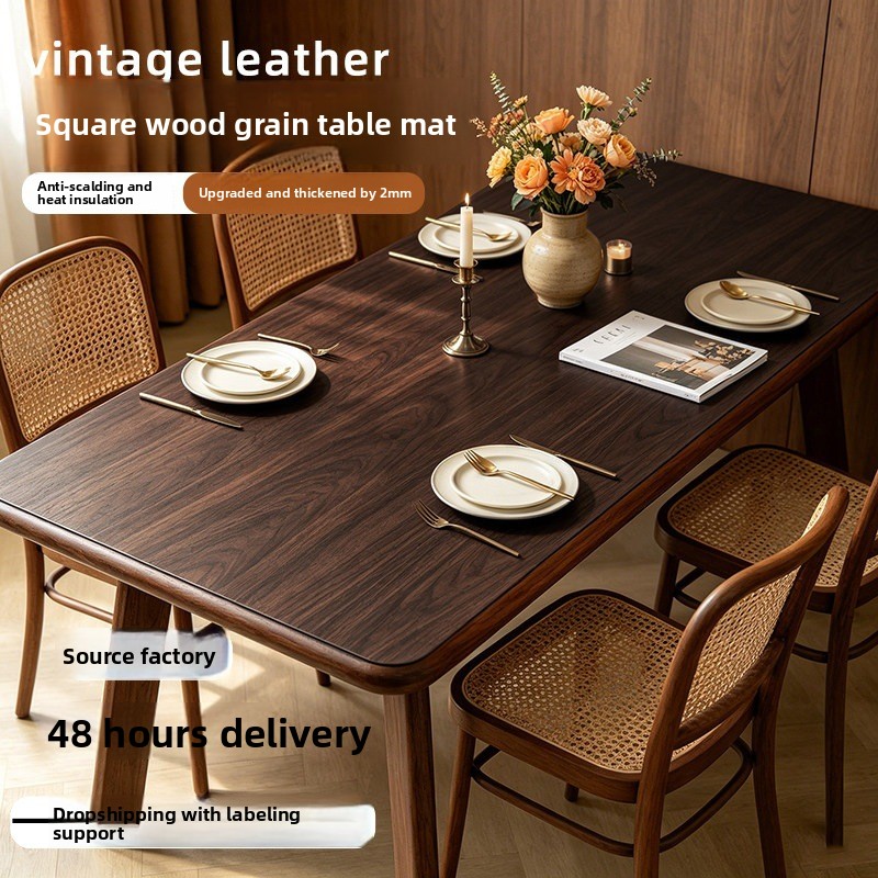 Housse de table en cuir imitat - Home Textiles News avis et prix