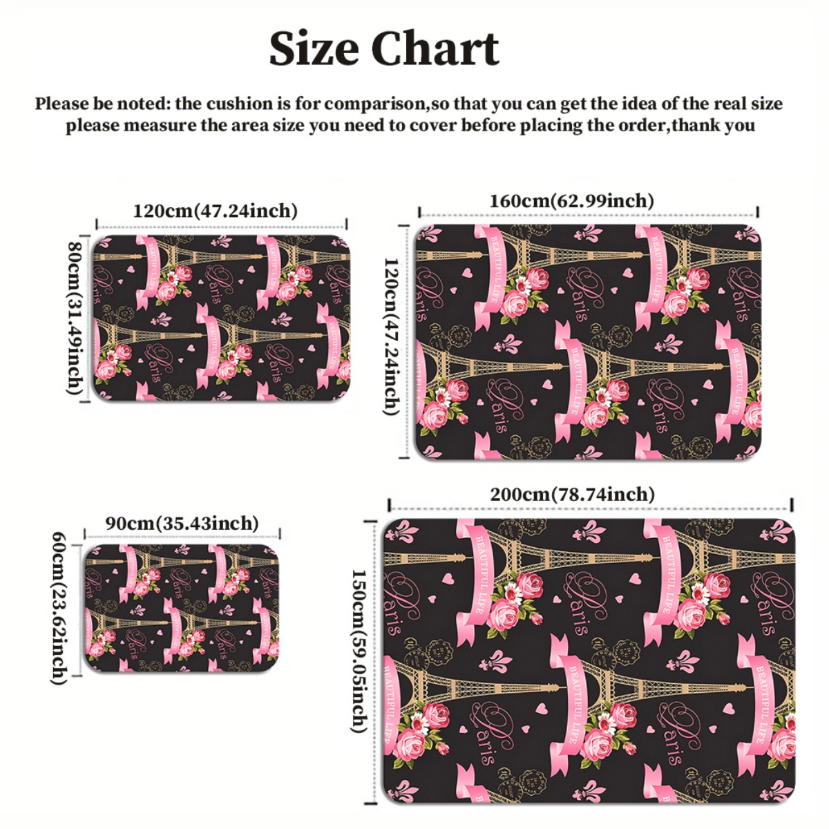 Tapis en velours cristal Rose  - Home Textiles Paris avis et prix