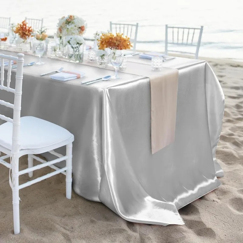 Nappe en satin lisse et soyeus - Home Textiles News avis et prix