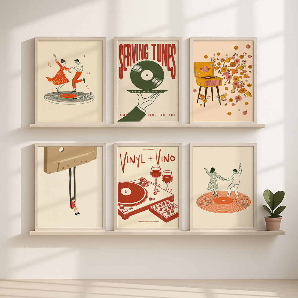 1 pièce Affiche murale vintage - Vintage Home Textiles avis et prix