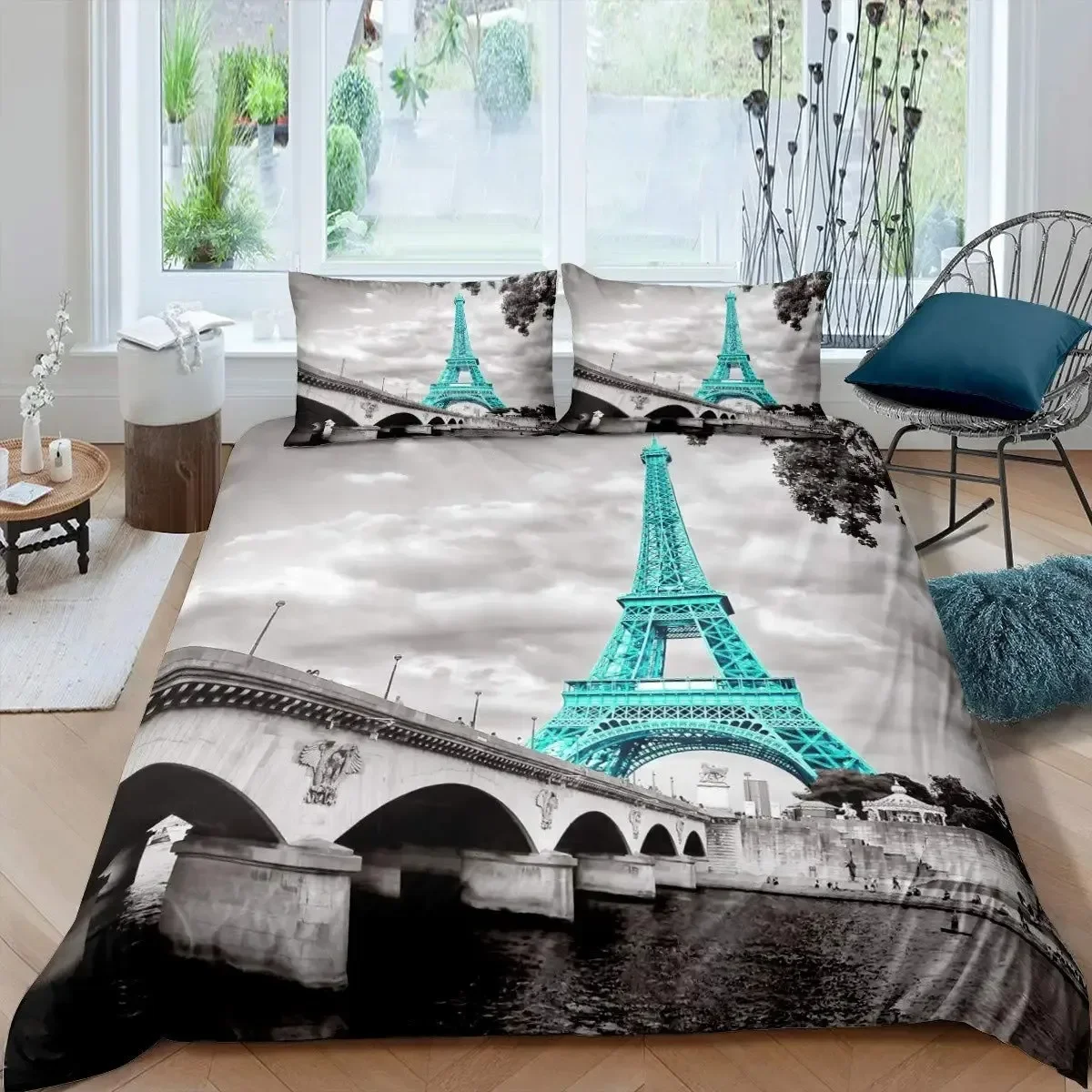 Tour Eiffel Paris thème confor - Home Textiles Paris avis et prix