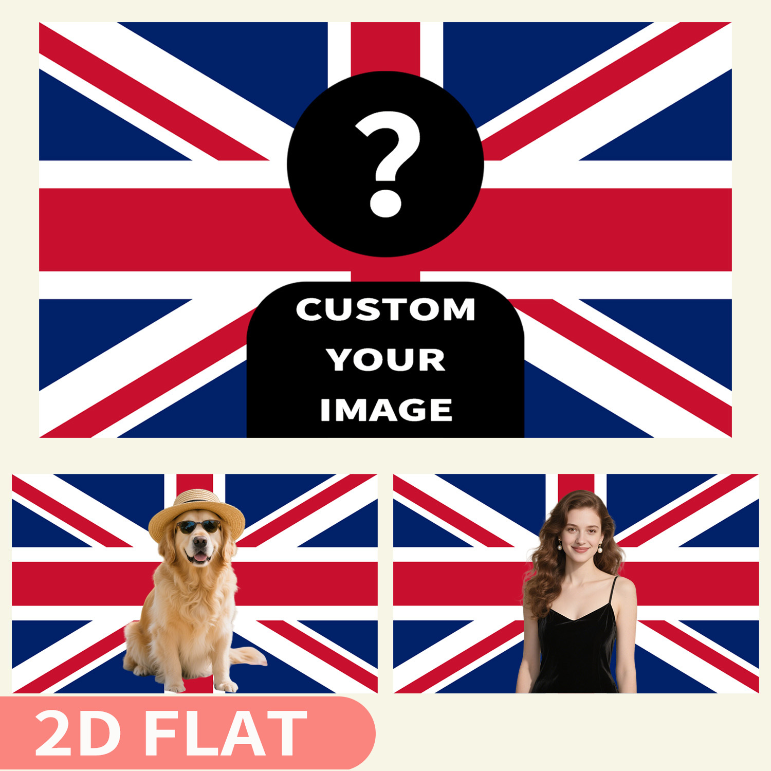 Bannière britannique 2D plate  - Home Textiles Uk avis et prix