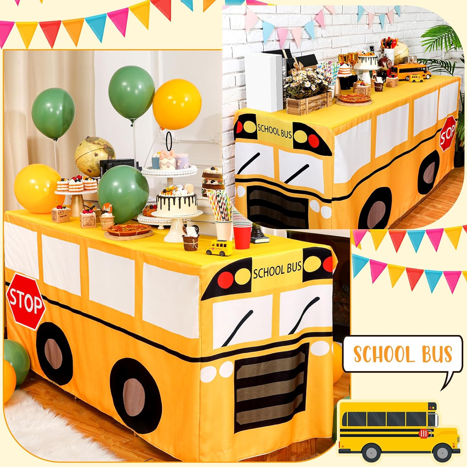 Nappe en forme de bus scolaire - Home Textiles News avis et prix