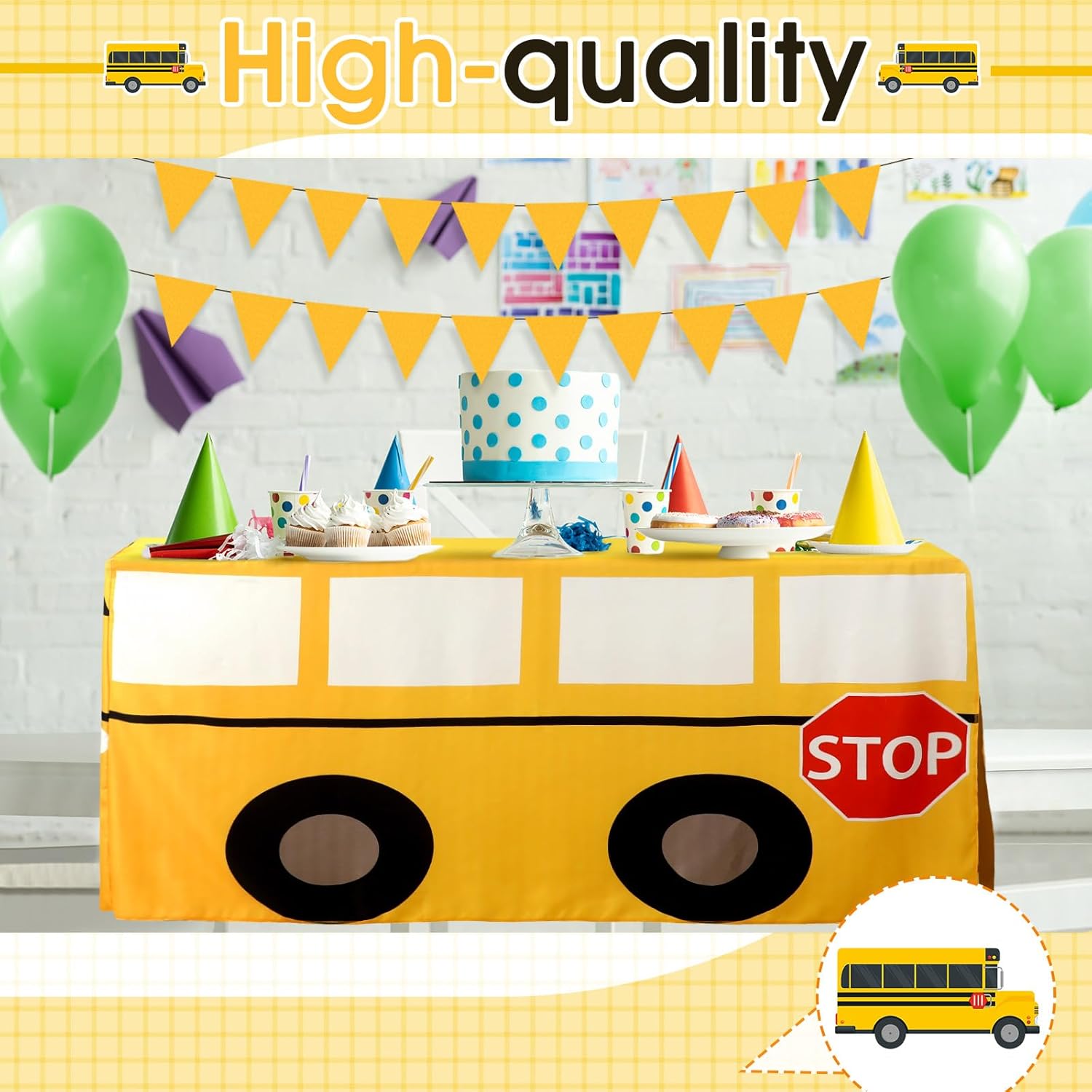 Nappe en forme de bus scolaire - Home Textiles News avis et prix
